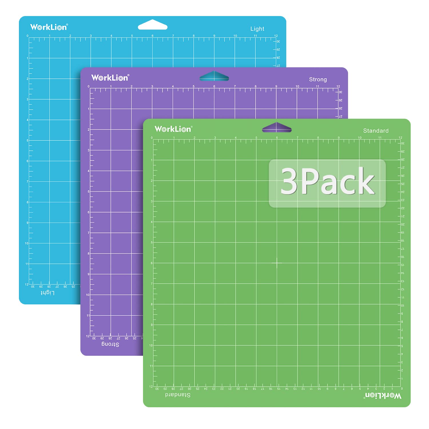 Cutting Mat 12x12 for Cricut: Cricut Explore One/Air/Air 2/Maker Gridded Adhesive Non-Slip Durable Mat for Sewing Quilting and Arts & Crafts Projects - Cutting Mat Set(Variety)