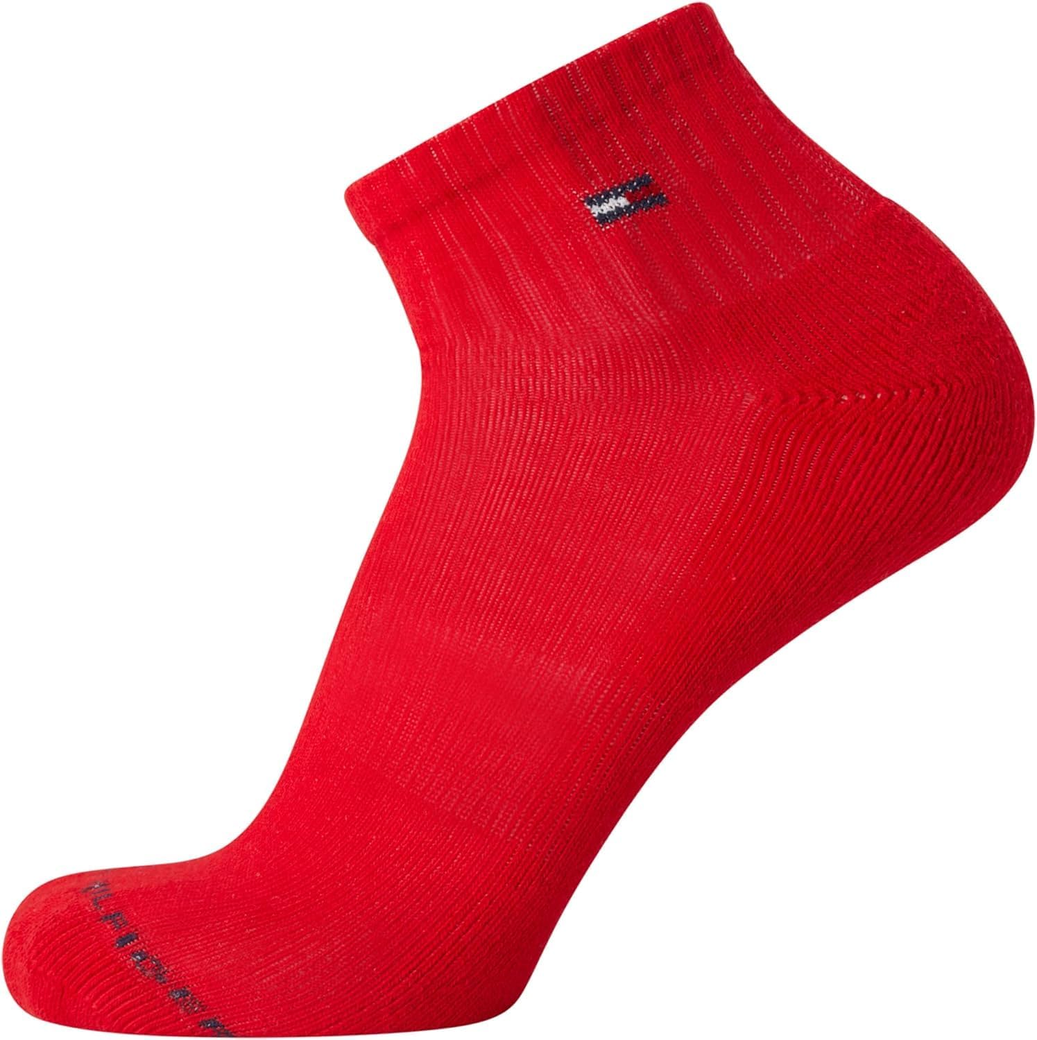 Tommy Hilfiger Mens Quarter Socks - 6 Pack Athletic Performance Stretch Moisture Wicking Cushioned Ankle Socks for Men