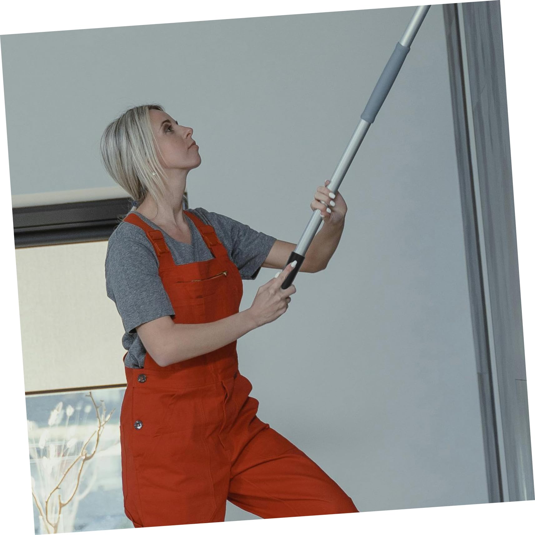 FOMIYES Extendable Pole Connector Threaded Tip Replacement Kit for Commercial Broom Handles