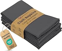 Vista 44 de Ruvanti - Juego de 12 servilletas de tela, servilletas de 45 x 45 centímetros lavables, suaves, duraderas, absorbentes, mezcla de algodón.