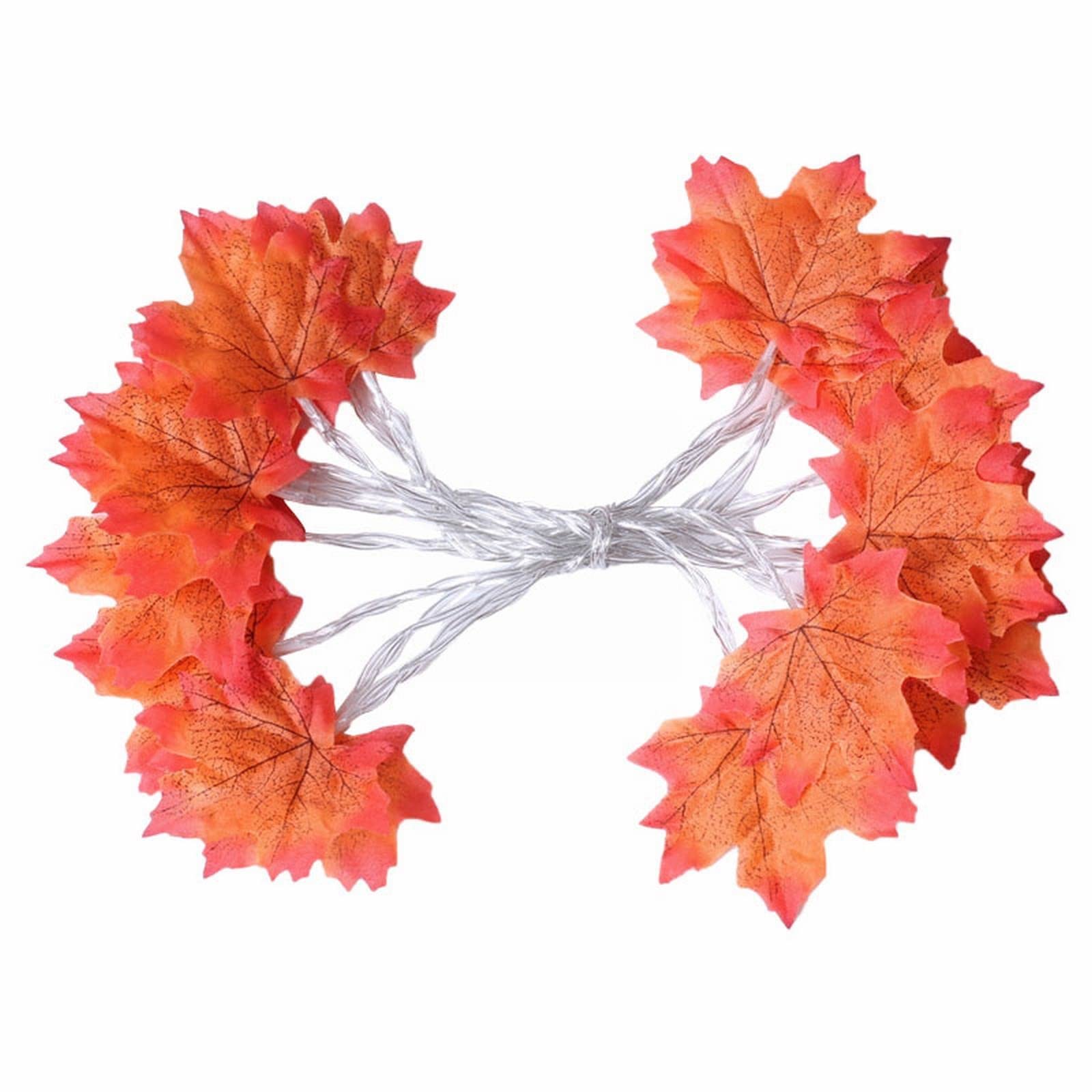 Guirlande lumineuse feuille d'érable sans prise, la solution pour décorer partout en hiver