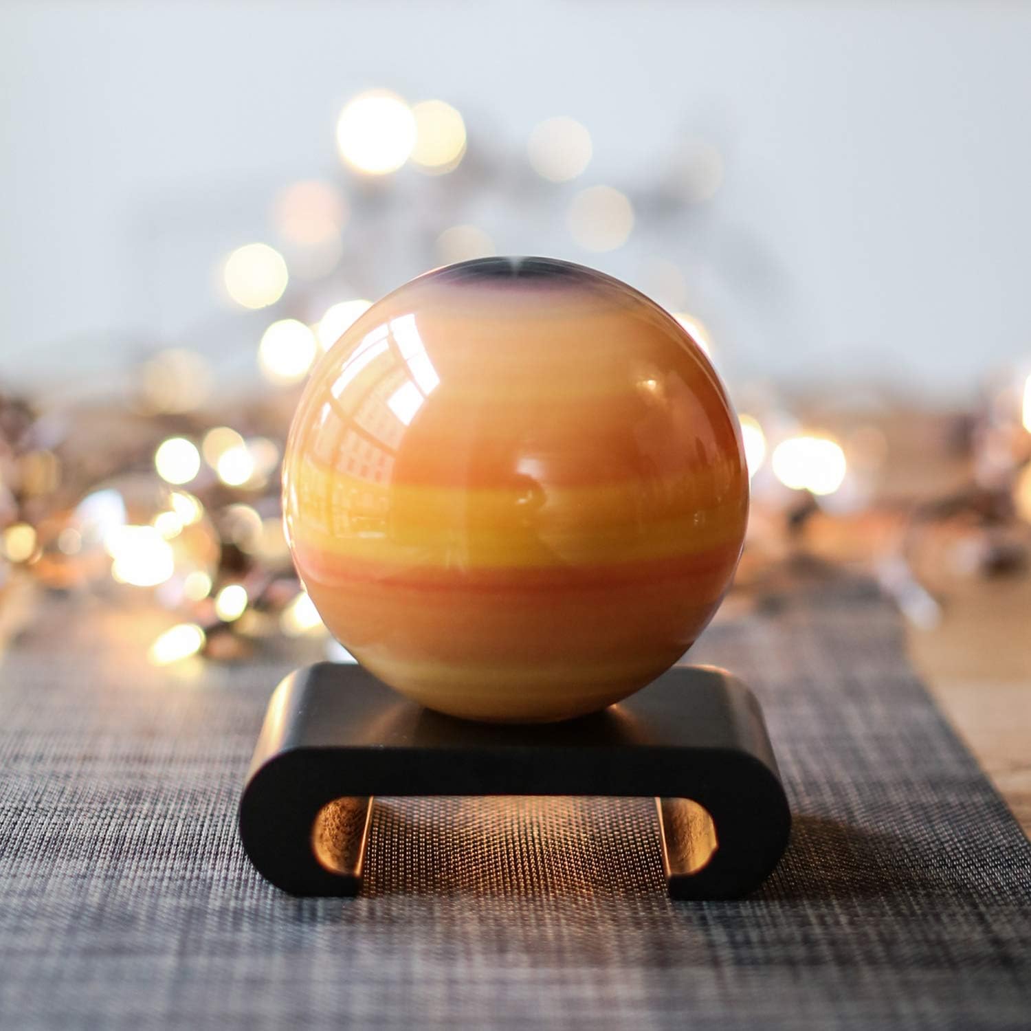 MOVA Globe - Saturn Classic (4.5") | Rotating Solar Planet Model for Home or Office Decor | No Batteries or Cords | Striking Modern Astronomy Gift