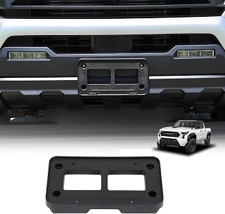 Front License Plate Frame Bracket Compatible with Toyota Tacoma 2024-2026 | Front Bumper License Plate Tag Holder Mount License Plate Hanging Bracket Replacement Accessories