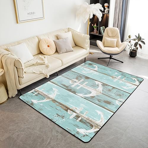 Miniatura 17 de Alfombras coloridas para sala de estar, de 5 x 7 pulgadas, con anzuelo, para niños, niñas, adolescentes, alfombra rústica de granja, antideslizante,