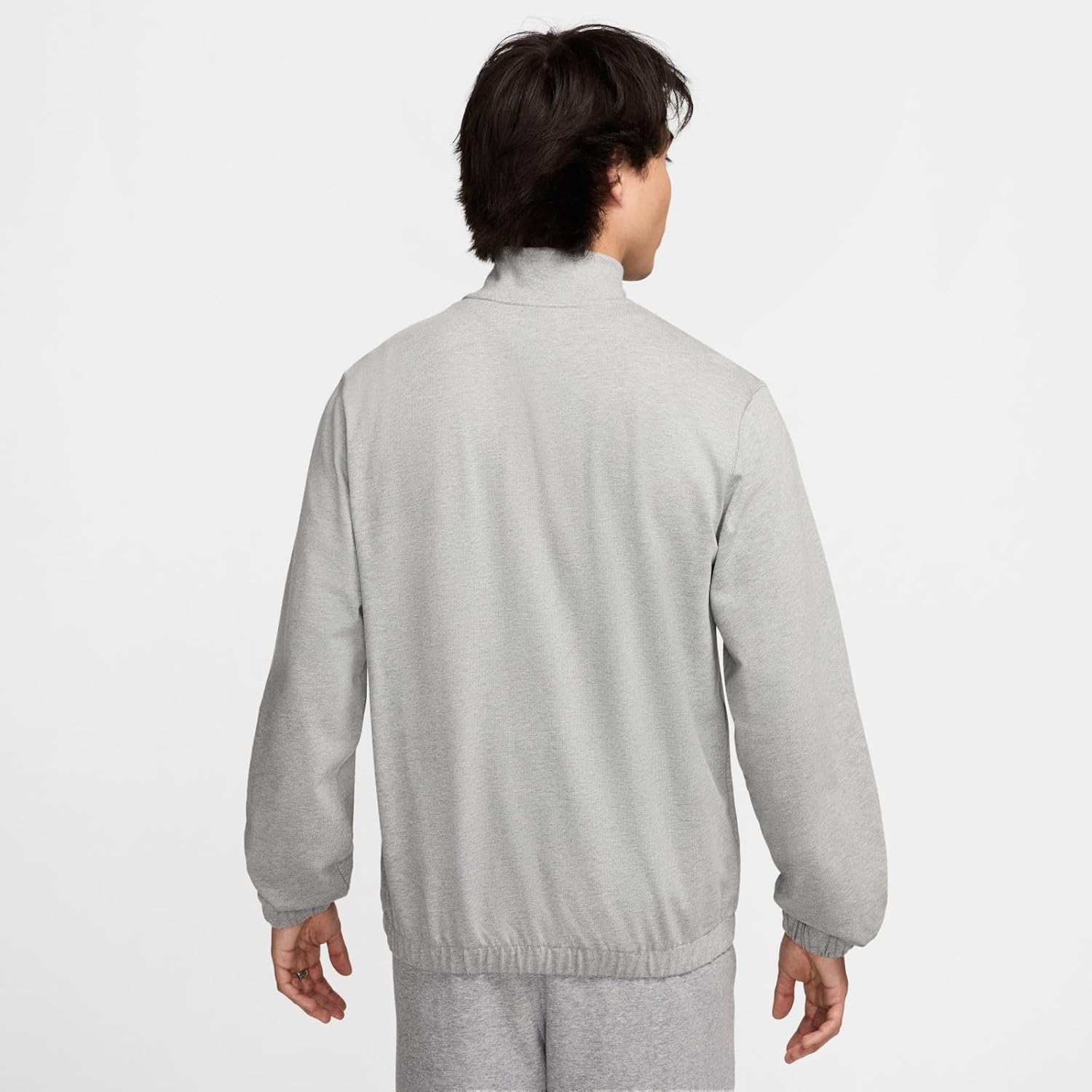 Nike Club Men's Knit Jacket (Dark Grey Heather/Light Smoke Grey/White, FQ3426-063) Size X-Large