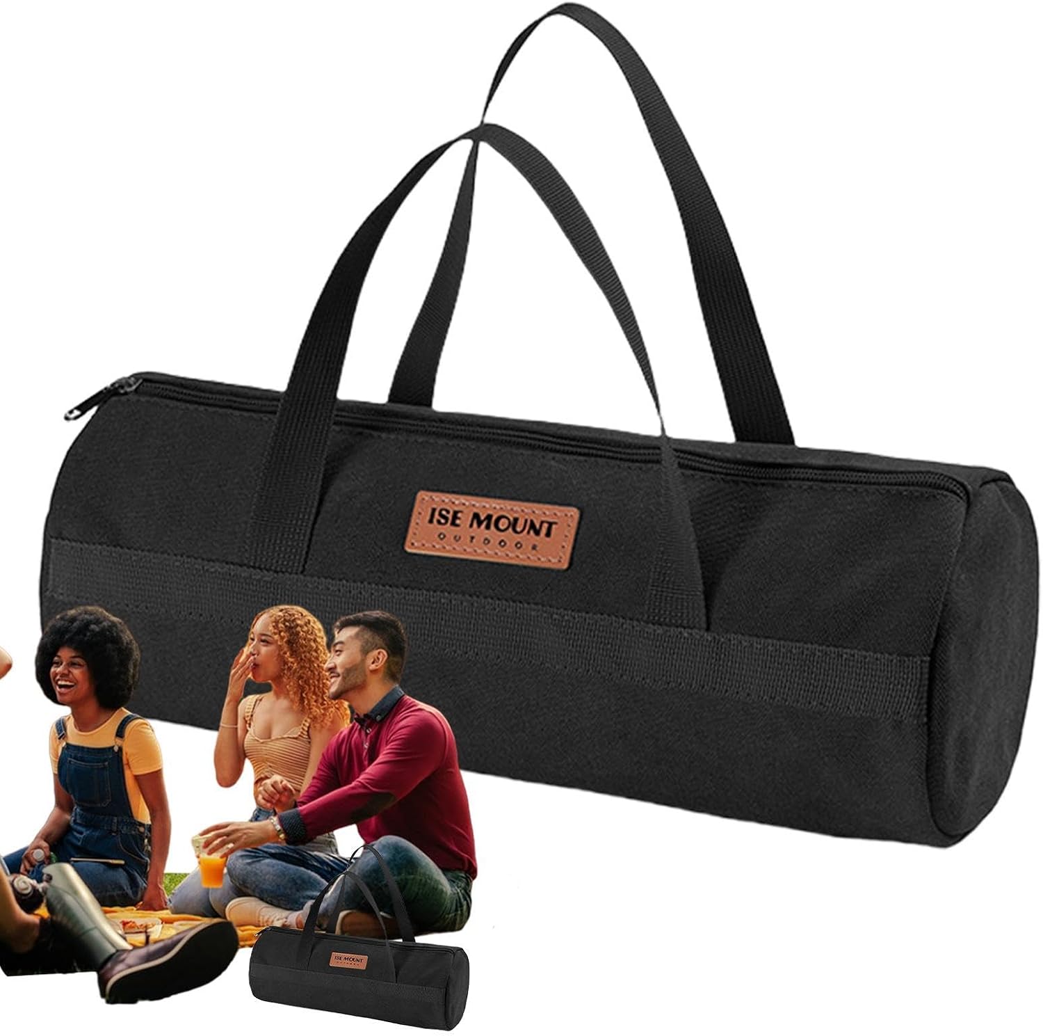Tent Pole Bag Canvas Tent Stake Bag for Camping
