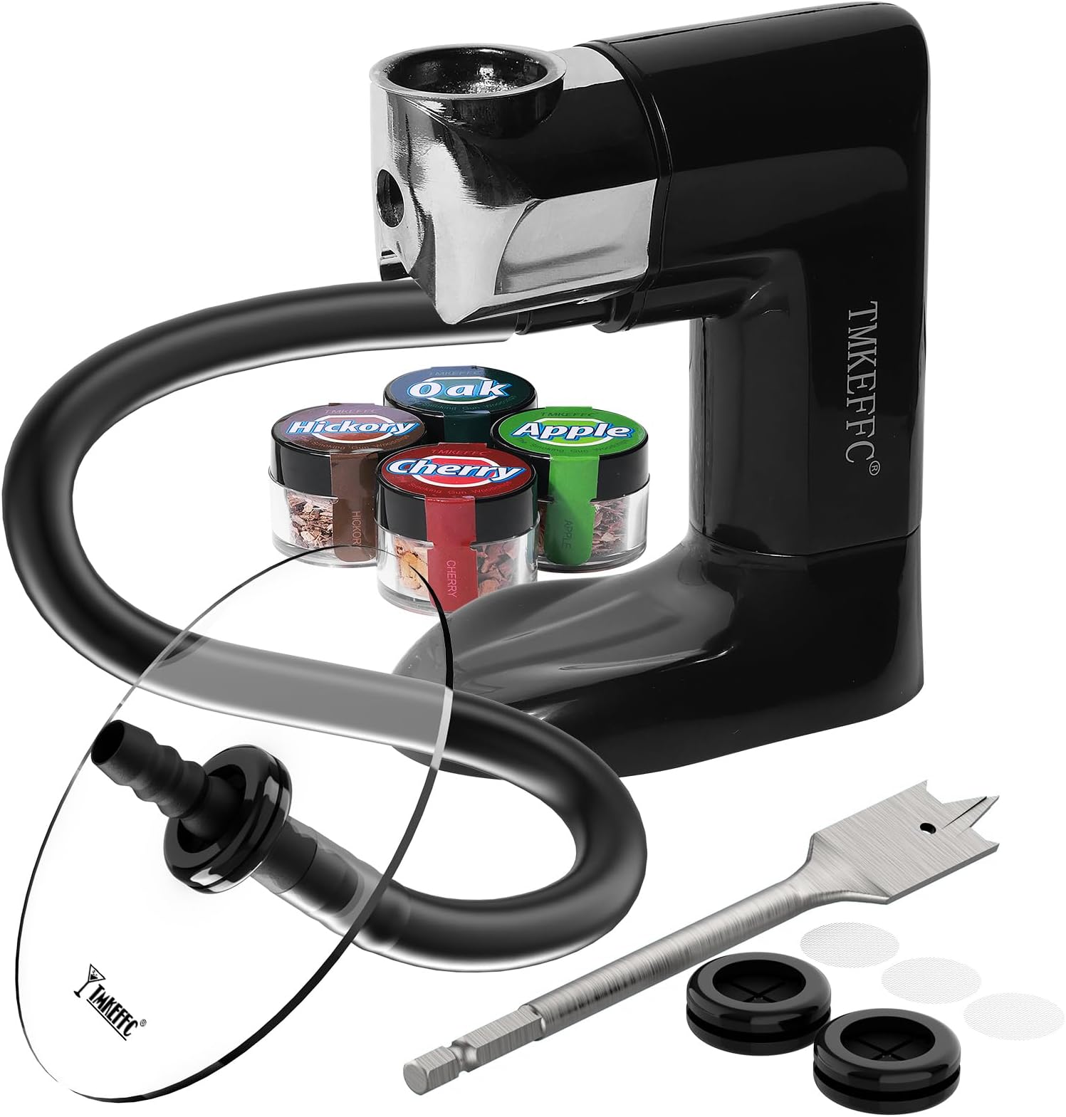 Smoking Gun Portable Smoker Infuser DIY Tools Set,Handheld Indoor and Outdoor Cocktail Smoke Generator Tool for Food,Meat,Drinks,Cheese,Cup Cover and Wood Chips Included