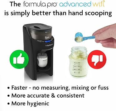 Baby Brezza Formula Pro Advanced WiFi Formula Dispenser Machine - Automatically Mix a Warm Formula Bottle Instantly - Easily Make Bottle with Automatic Powder Blending