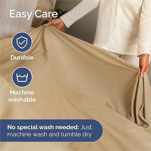 Miniatura 6 de Juego de sábanas de 5 piezas tamaño King dividido, cómodo, transpirable y refrescante, ropa de cama de lujo de hotel para mujeres, hombres, niños,