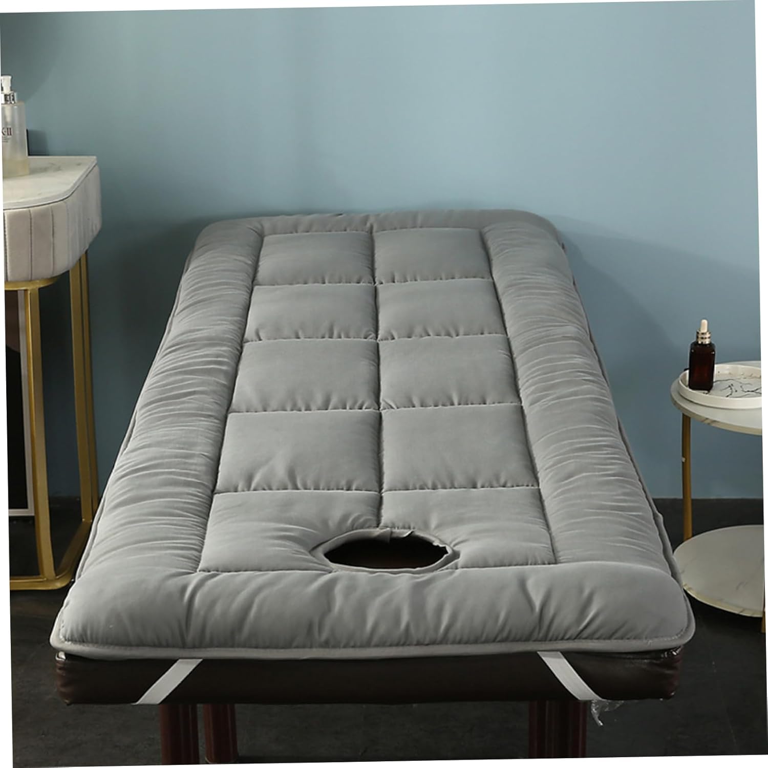 Massage Table Pad with Face Hole 31x75in Thickened Soft & Comfortable Cotton Massage Table Padding Topper for Beauty Center, Spa Woman Supplies| Topper