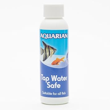 AQUARIAN Tap Water Safe Fish Aquarium Water Conditioner, 118 ml Bottle