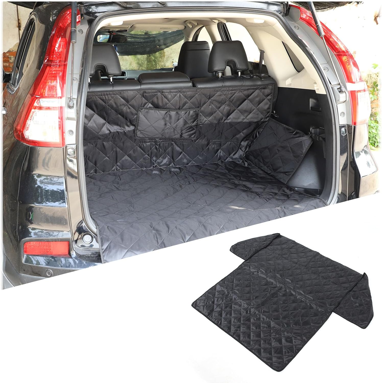 Car Trunk Pet Mat Cargo Liner Compatible with Honda CRV CR-V 2023 2024 2025, Rear Seat Trunk Protector Cover Mat Interior Accessories