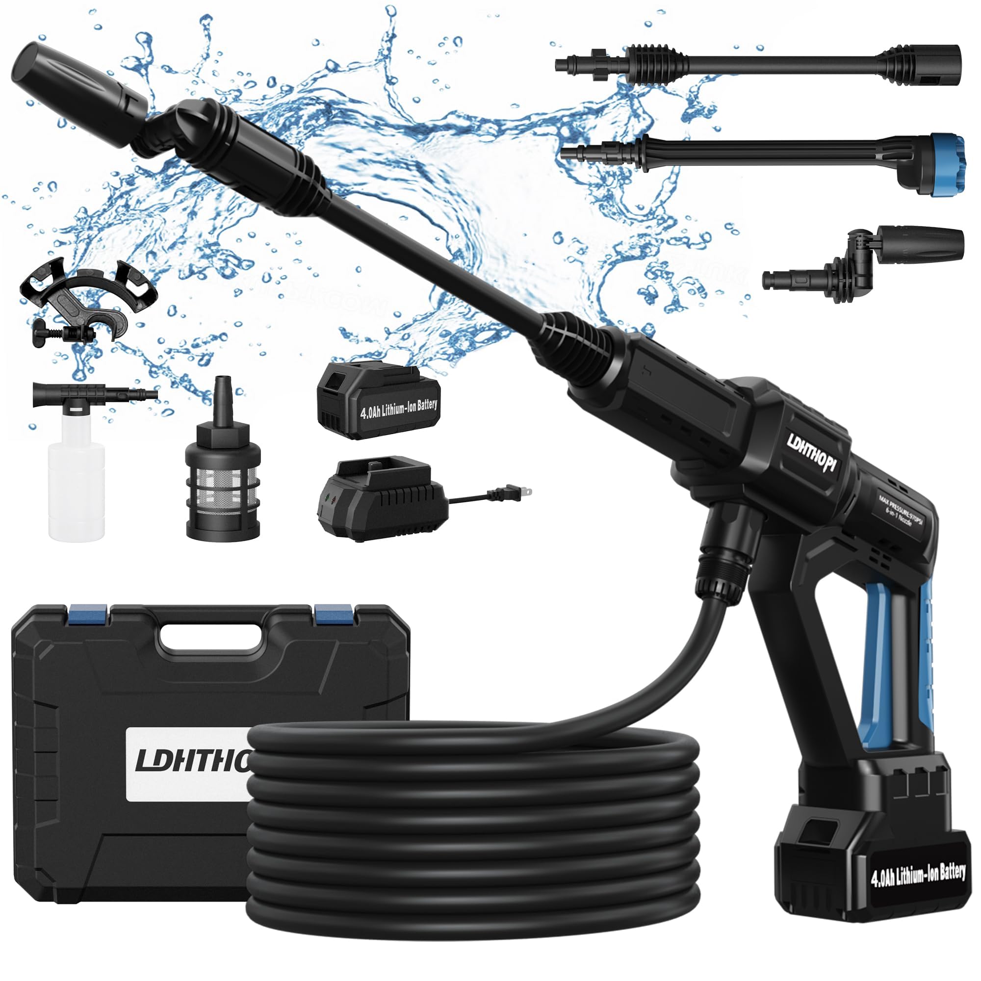 Amazon.com : LDHTHOPI 6-in-1 Cordless Pressure Washer, 970PSI