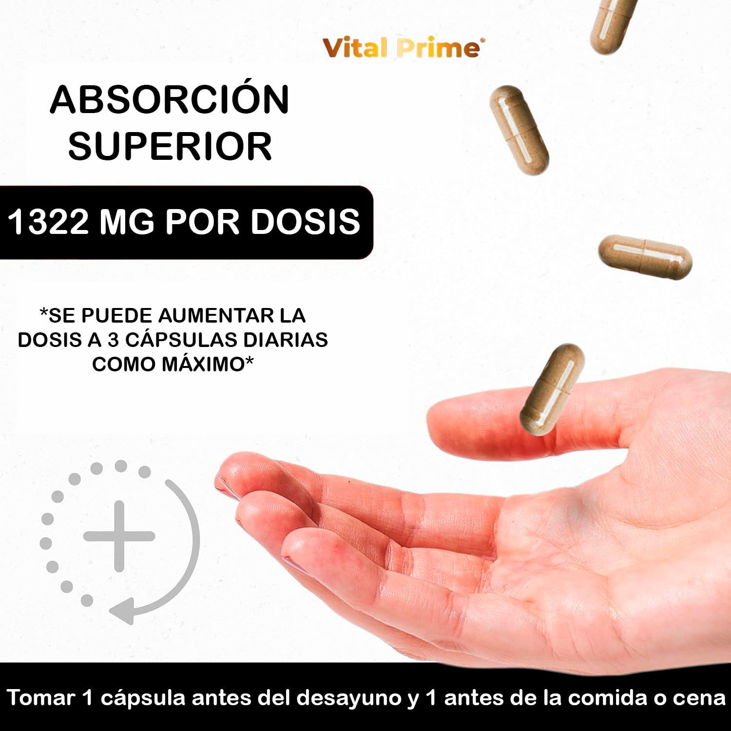 VITAL PRIME Vinagre de Manzana Capsulas 180 Cápsulas 661mg por Cápsula con Cúrcuma, Jengibre y Pimienta Negra con la Madre | Suministro para 6 Meses | Cápsulas de Vinagre de Manzana Apto para Veganos - 5