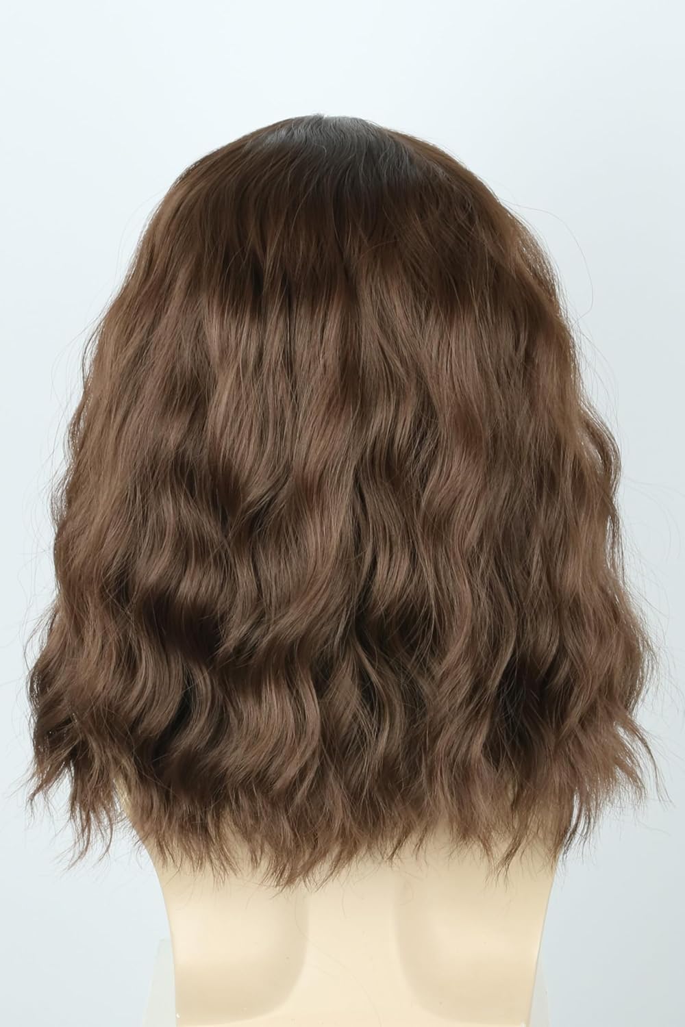 LeMarnia Brown Short Curly Wigs for Men Halloween Costume Party Wig, Brown-1 - Image 4