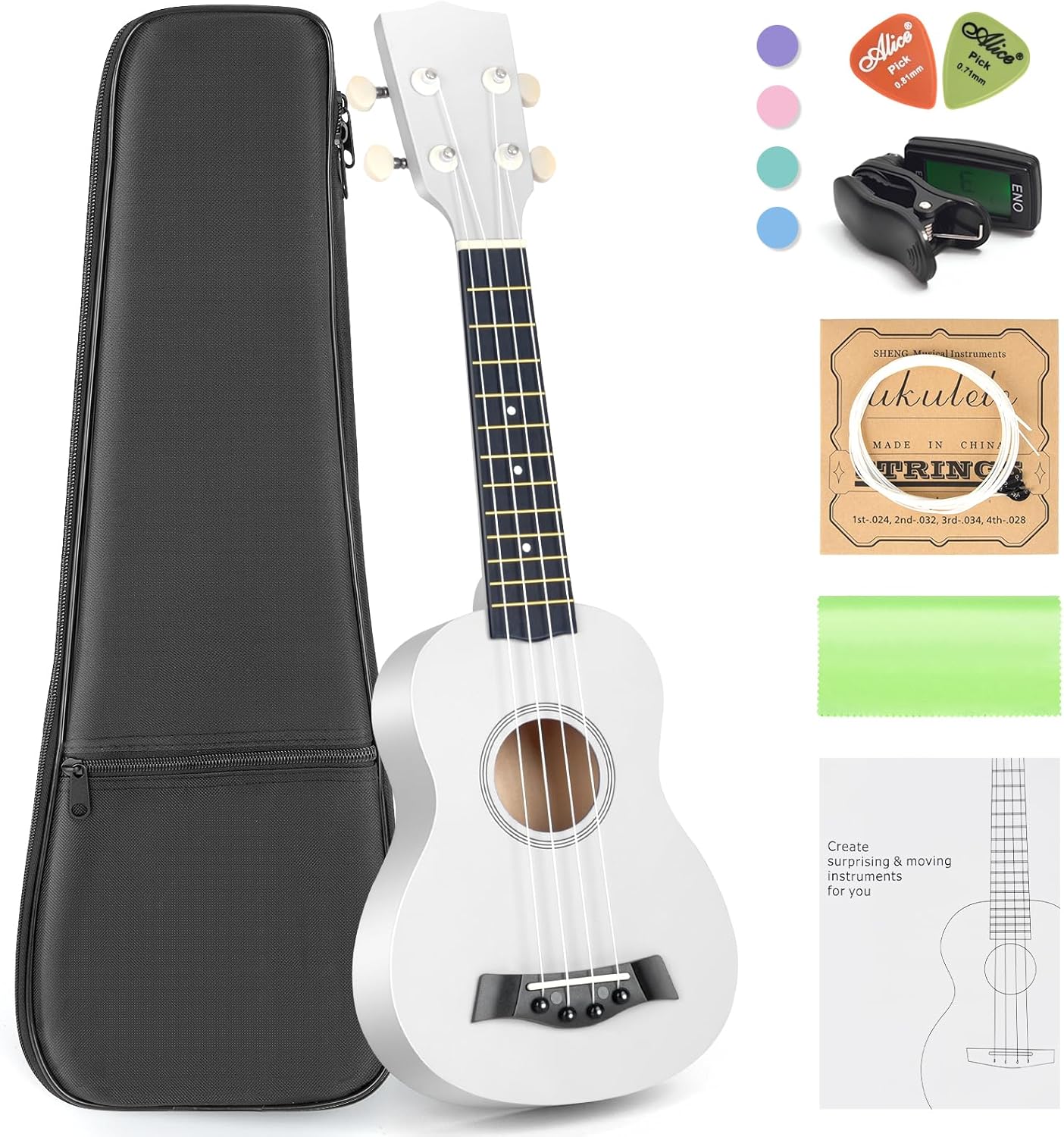 ZoiYenze Soprano Ukuleles for Beginners,21 Inch Ukuleles