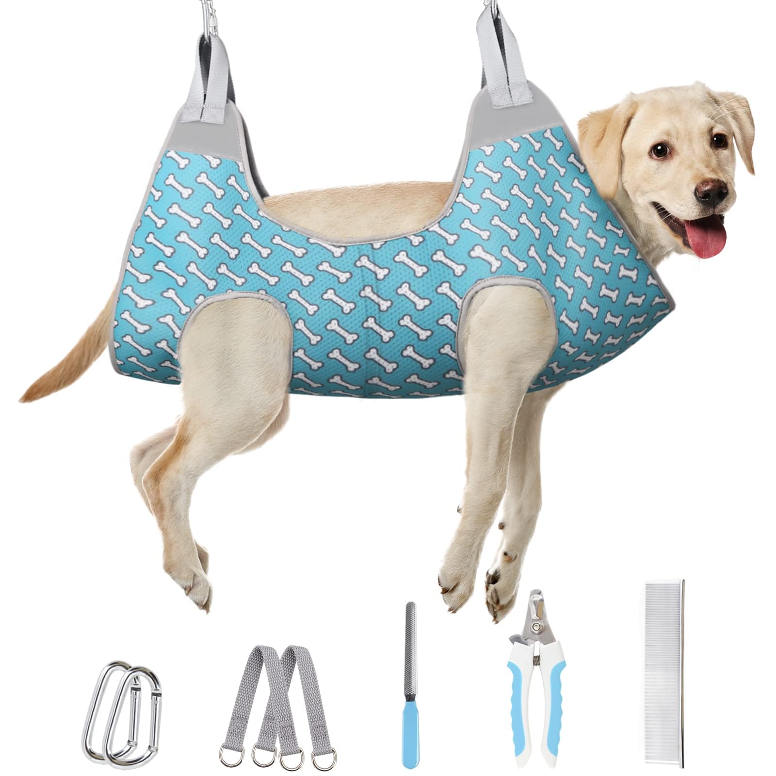 Supet Dog Grooming Hammock for Nail Trimming, Pet Grooming Hanging Harness