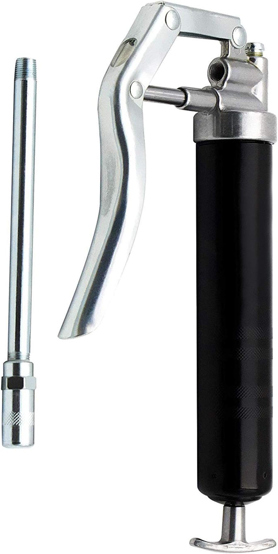 FIXSMITH-Mini-Grease-Gun,for 3 oz Cartridges,3600 PSI,Pistol Grip Grease Gun,5-1/2 in Rigid Extension,Two-Way Loading – Cartridge or Bulk.AKL-221.