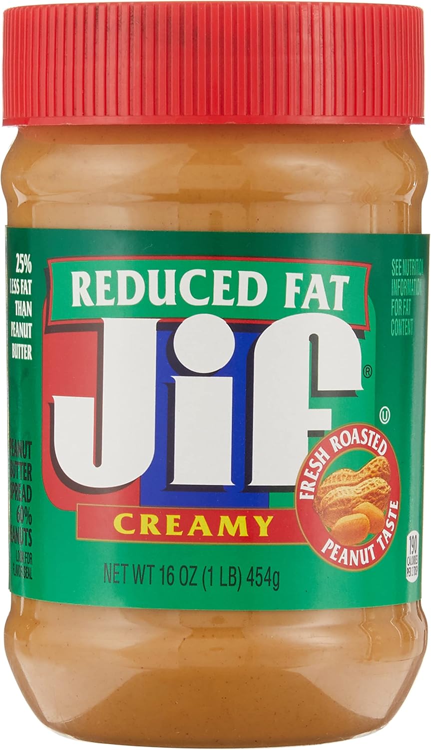 Jif Creamy Reduced Fat Peanut Butter 454g Amazon.ae Grocery