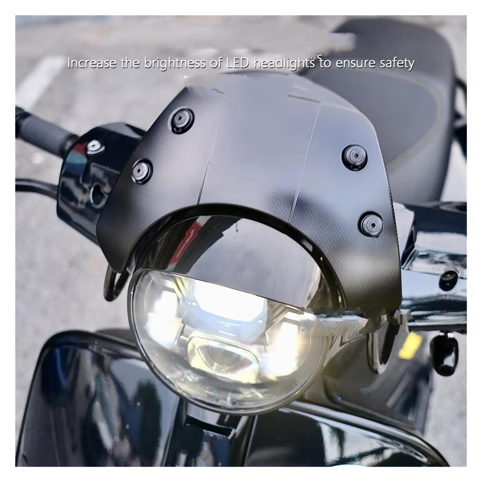 Phare Avant Moto Phare Avant LED 3 Couleurs pour Vespa GTS 300 (Accessoires Moto). LED Phares Avant