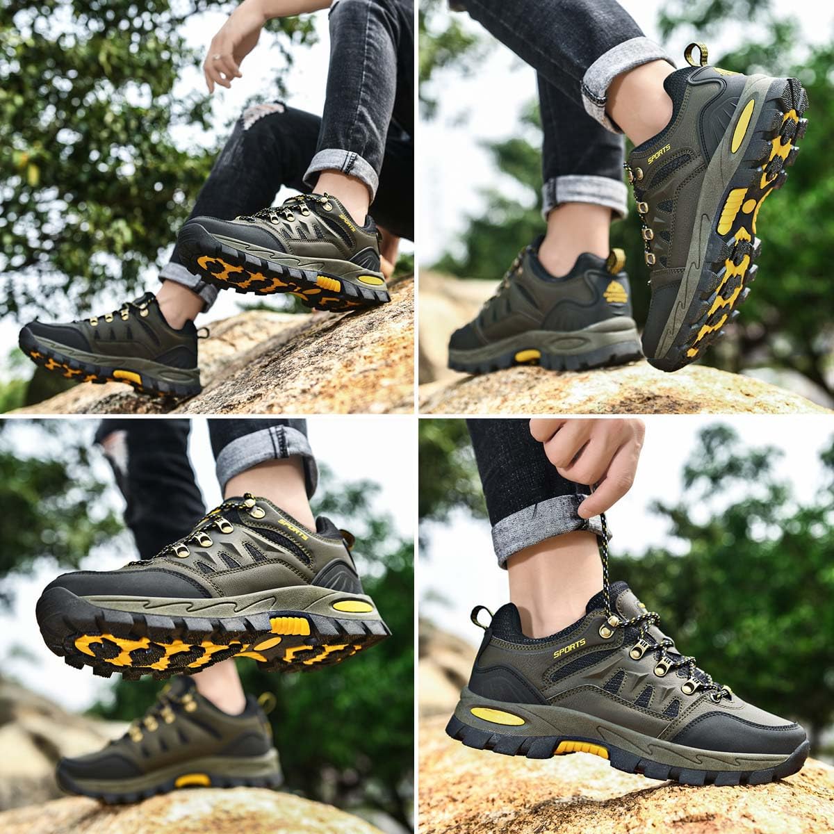 Leichte wasserdichte rutschfeste Wanderschuhe für Männer und Frauen Campingschuhe Wanderschuhe