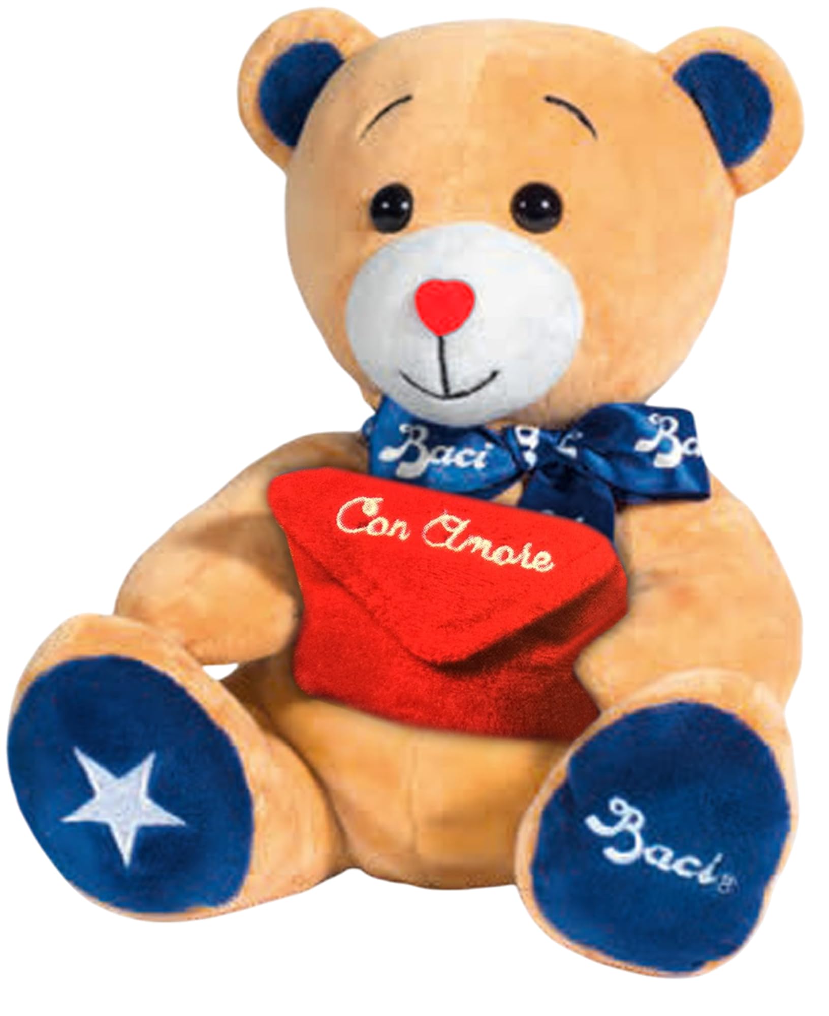 Baci Perugina Peluche con Letterina + Tubo "Con Amore" con Praline di Cioccolato Classico Fondente Luisa 100g