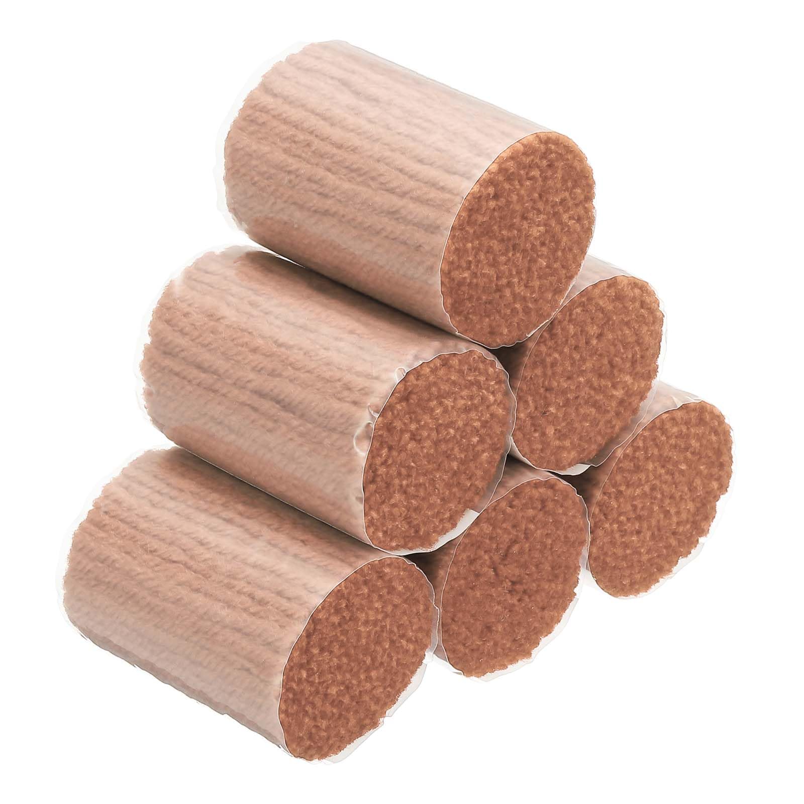 PATIKIL 6 Rolls Latch Hook Yarn, Latch Hook Kit Yarn Precut Hook Rugs Yarn Making Crochet Bundles for Latch Hook Rug Adults Beginners Tapestry DIY Craft, Light Brown