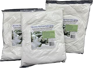 10 Ounce Bag White Fluffy Magic Santa Snow It Doesn’t Melt Ready for Use (10)