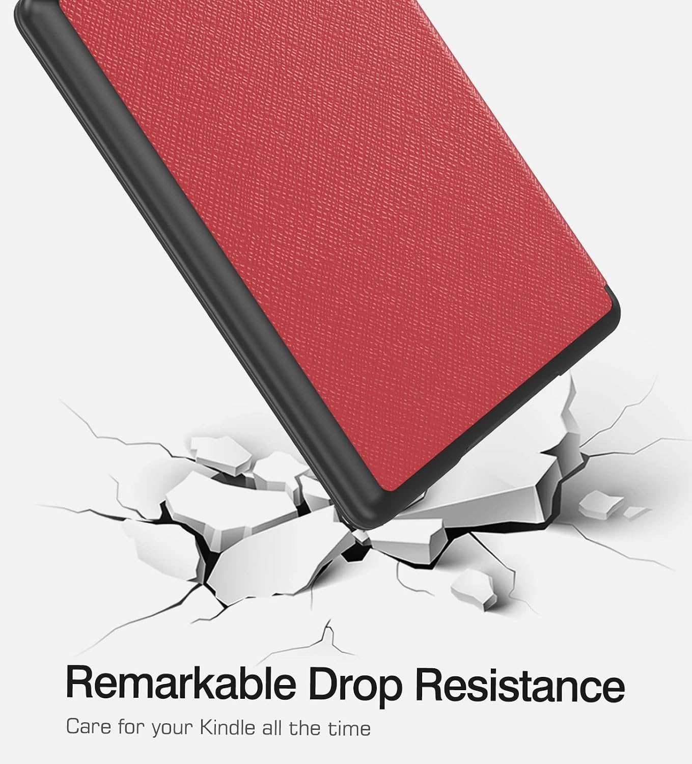 TiMOVO Case Fits 6.8" Kindle Paperwhite (11th Generation-2021) and Kindle Paperwhite Signature Edition,Light Protective Cover Shell for Kindle Paperwhite 6.8 case,Red