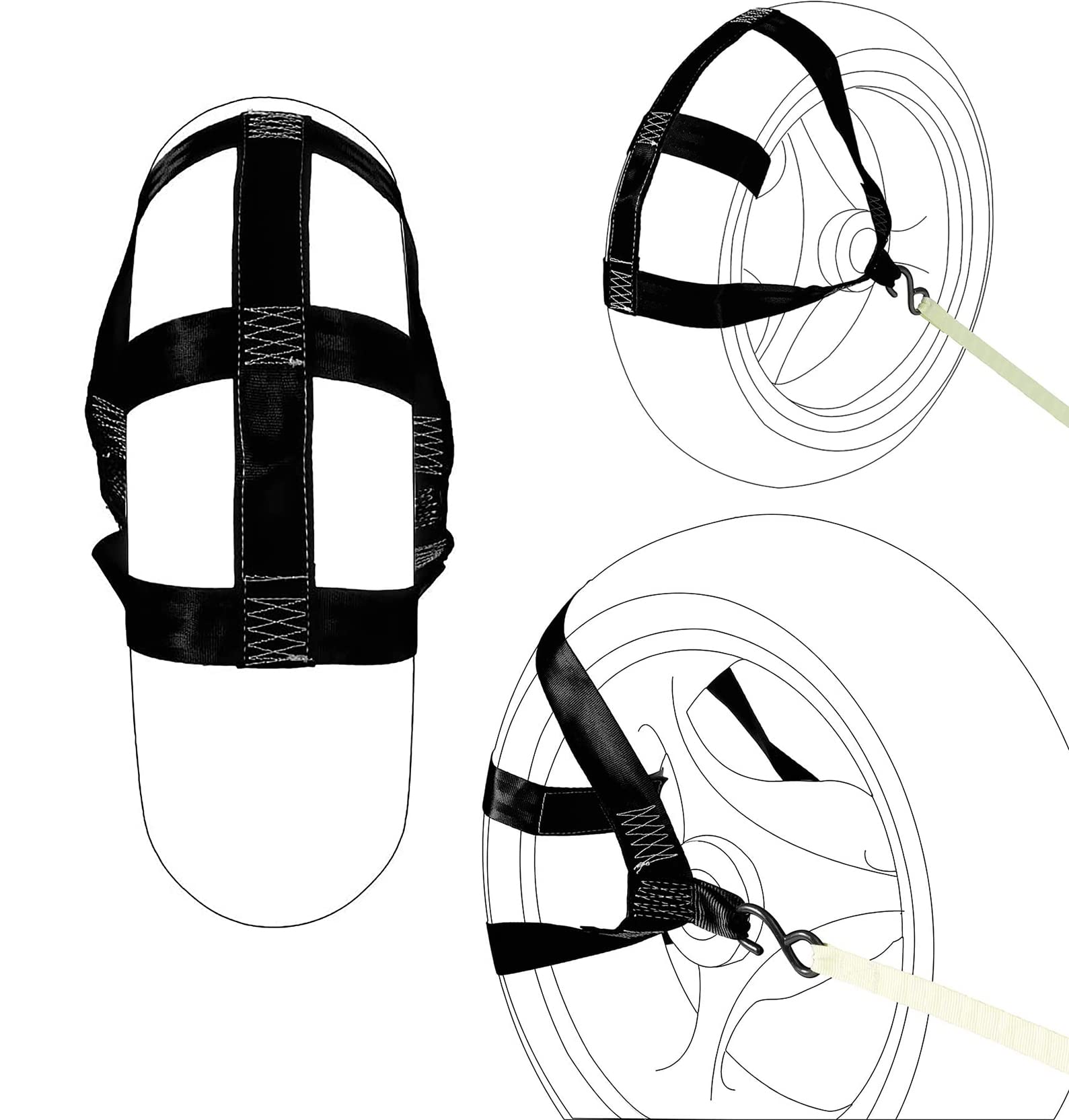 Hengjierun Cintura Di Sicurezza Moto Per Bambini,Cintura Di Sicurezza - Foto 6