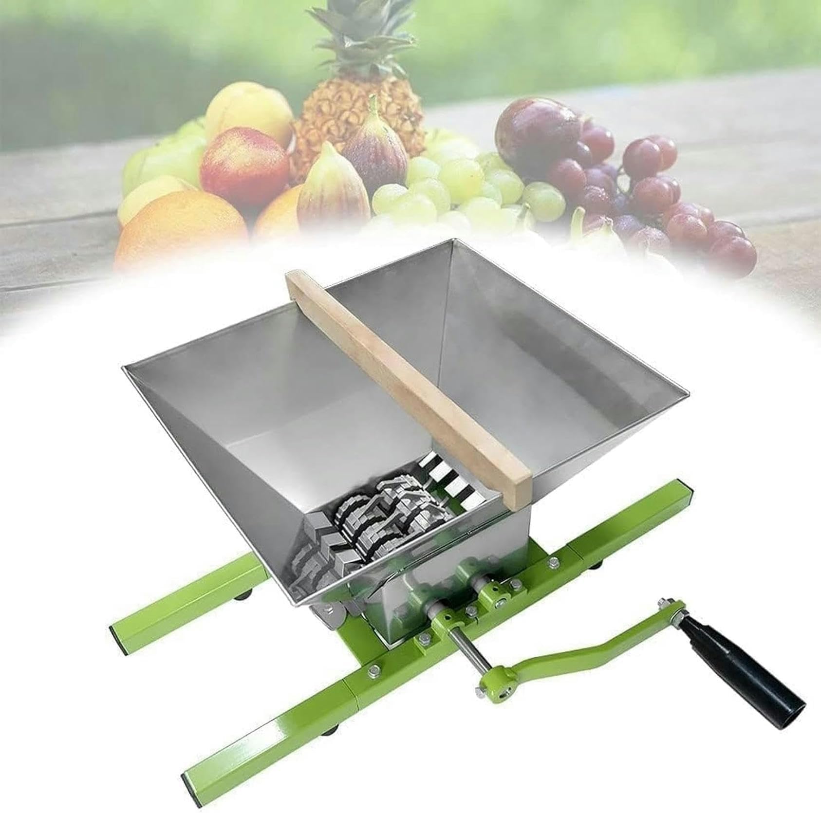 Grape Press, Fruit Wine Press, Chopper Berry Press, Large Capacity Fruit Grinder for Wine and Cider Pressing~/