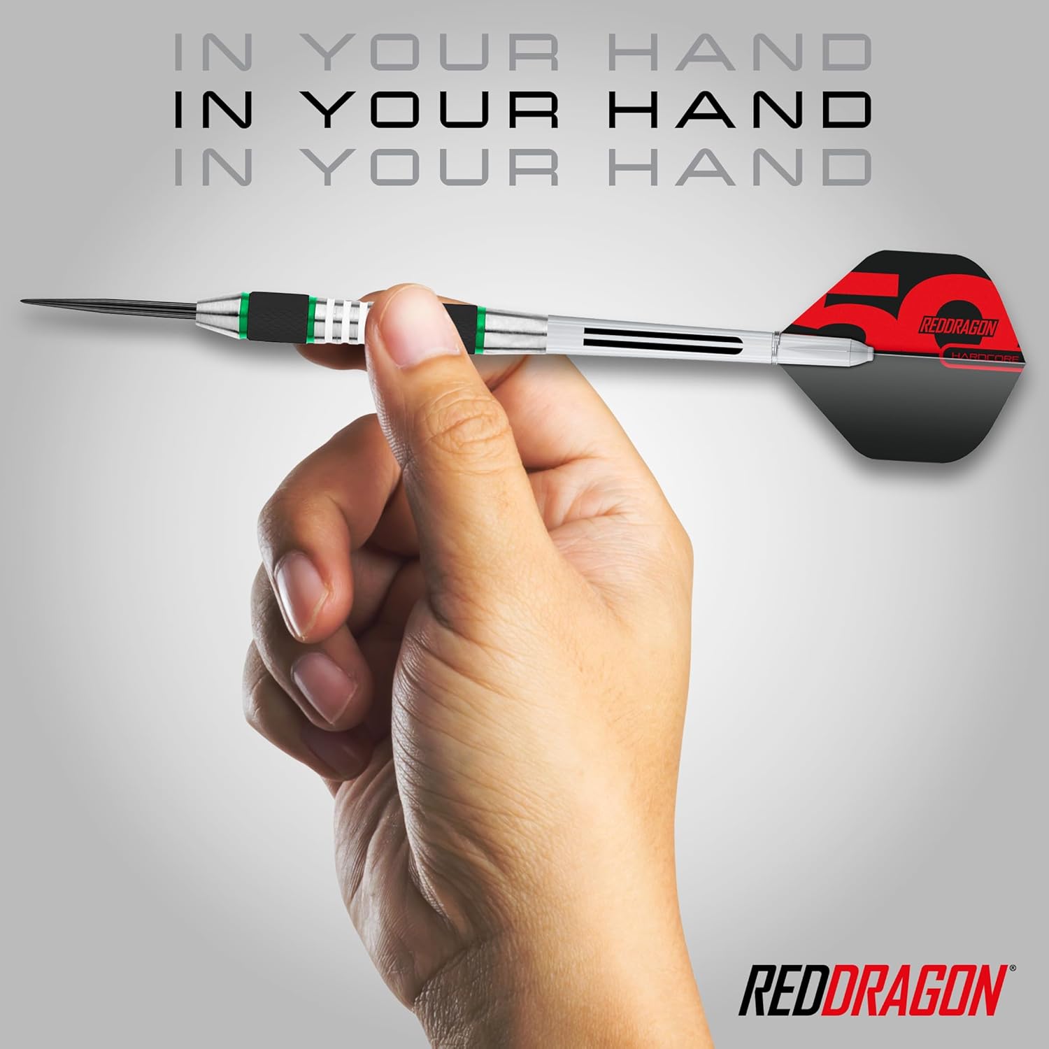 RED DRAGON Darts - Axis 24 Gram Blue Tungsten Darts Set with Flights, Shafts (Stems) and Wallet