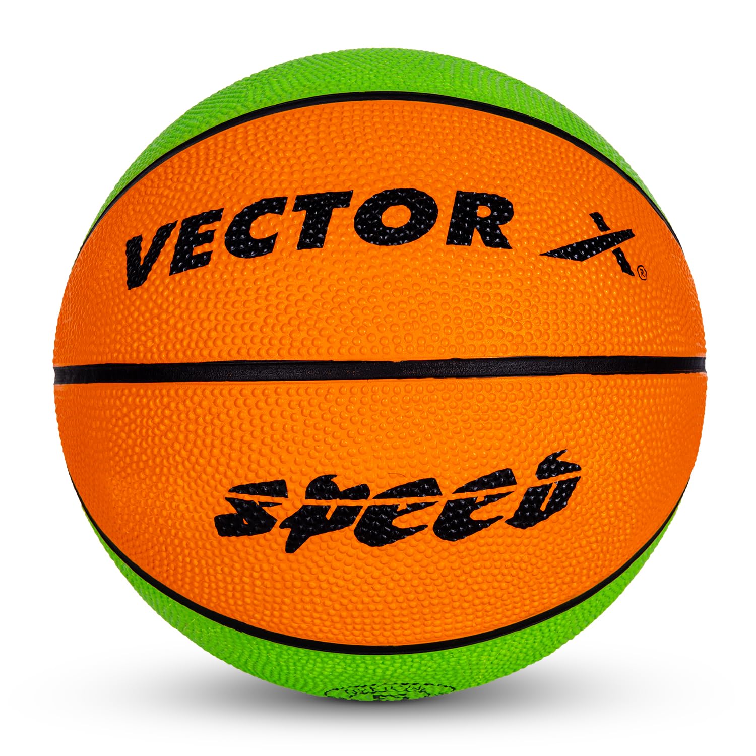 Vector X Indoor/Outdoor Speed Basketball with Needle Size 3, Rubber, for Women Men Youths (Green-Orange) (B088T5B3ZZ) Amazon Price History, Amazon Price Tracker