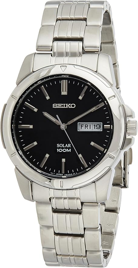 Amazon.com: Seiko Men's SNE093 Stainless Steel Solar Watch : Seiko:  Clothing, Shoes \u0026 Jewelry