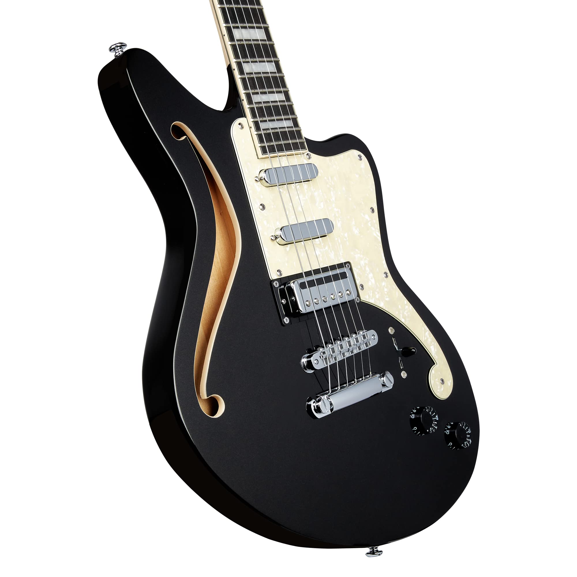 Amazon | D'Angelico Premier Bedford SH, Black Flake | スチール弦