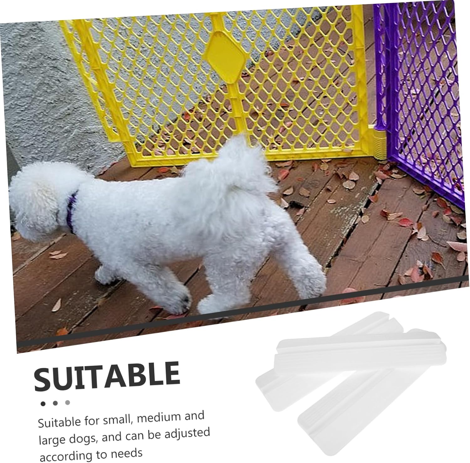 Kisangel 3pcs Indoor Pet Safety Gate Kick Pedal Versatile Guardrail Holder for Small Medium and Large Dogs Easy Installation Door Freestanding Gate Fence Parts