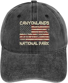 Canyonlands National Park Retro Hats for Men Adjustable National Parks Hats