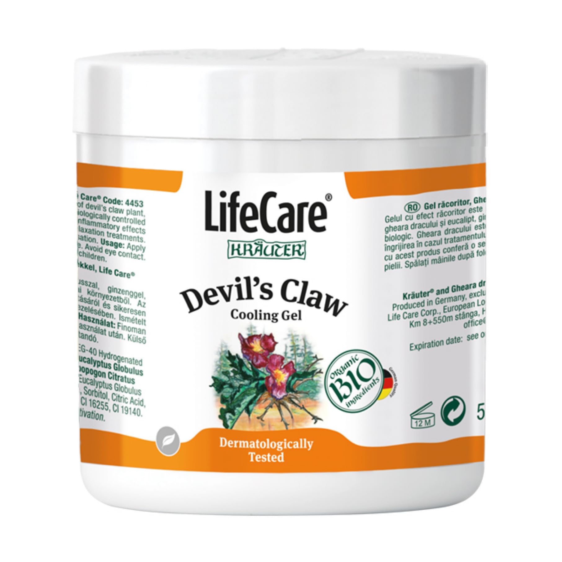 Gel de refrigeración Garra del Diablo, con plantas BIO [LifeCare.AnaGisca] (500 ml)