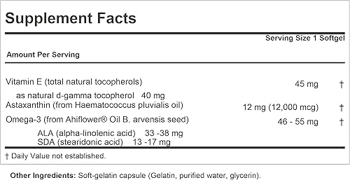 Miniatura 2 de ANDREW LESSMAN Astaxantina 240 cápsulas blandas - 12000 mcg de astaxantina natural, potente carotenoide antioxidante. Protección para ojos, corazón,