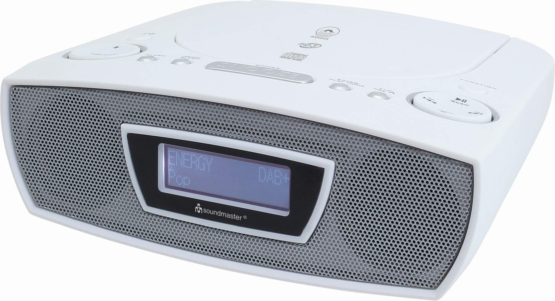 soundmaster URD480 Digital FM / DAB Clock Radio & CD Player with CD Resume Function plus USB MP3 playback