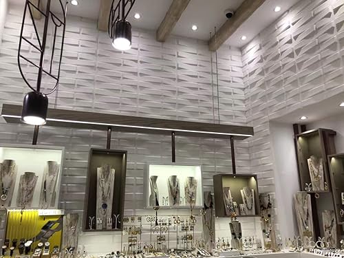 Vista 35 de Paneles decorativos para pared 3D de Art3d, PVC, fibra vegetal/bambú