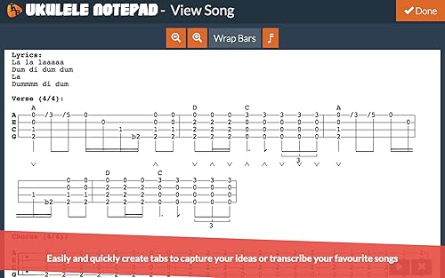 Ukulele Notepad - Tab Editor