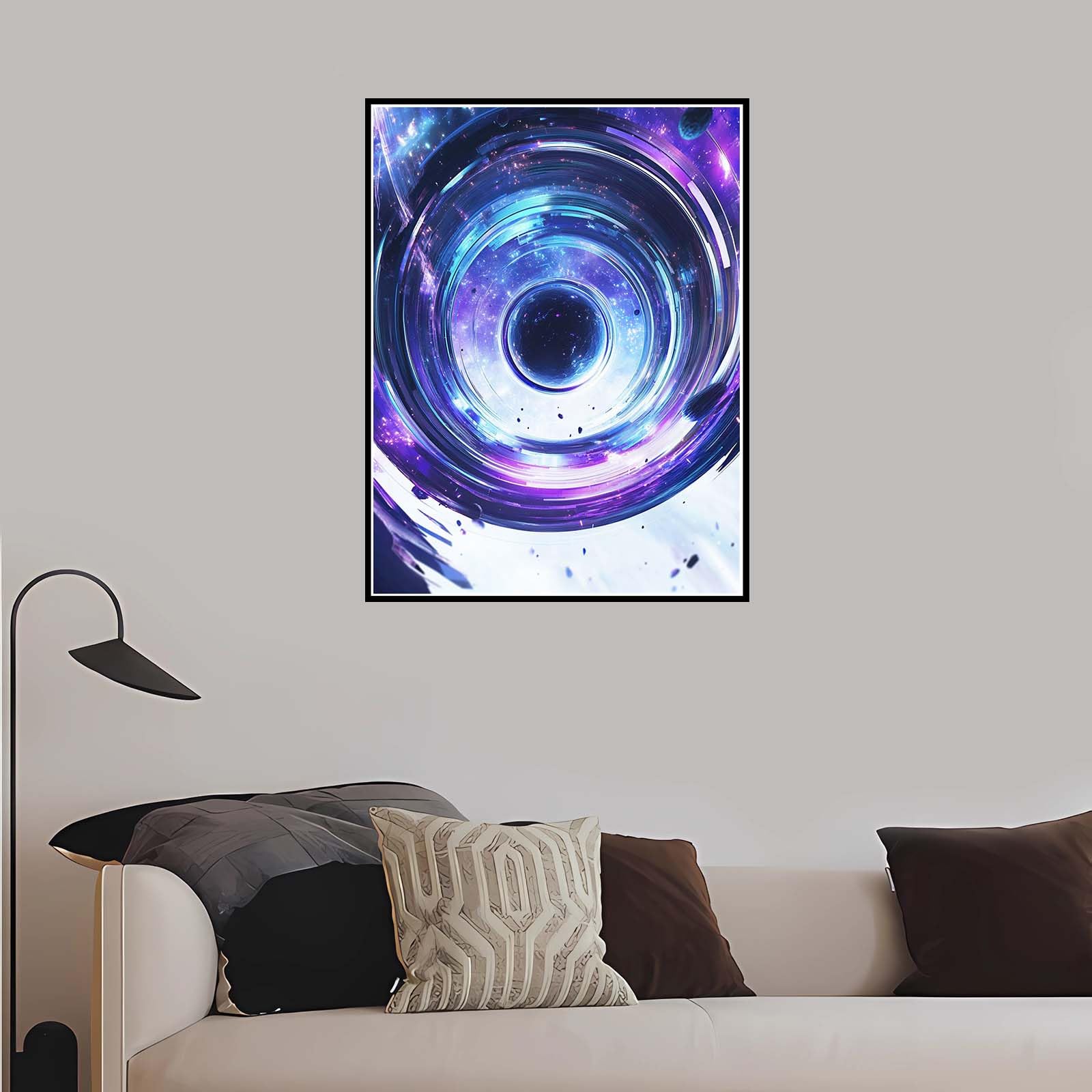 Malowanie po numerach dla dorosłych abstrakcyjne, z ramką 91 x 112 cm, fioletowe zestawy do malowania według numerów, dla dzieci, początkujących, z pędzlami akrylowymi, rysunek pigmentu, zrób to sam