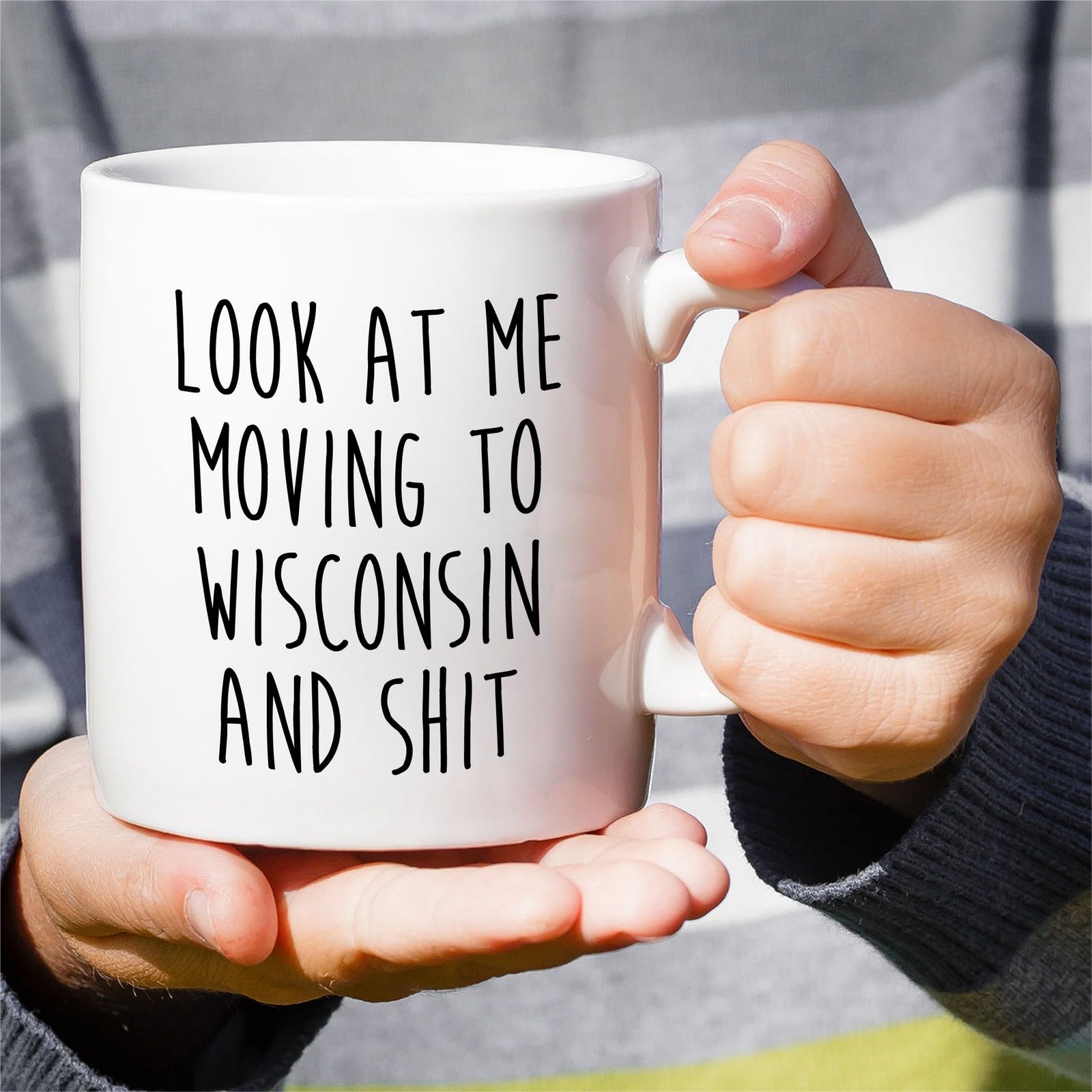 Retreez Funny Mug for Moving to Wisconsin - Moving to Wisconsin Gift - 11 Oz Ceramic Coffee Cup for Relocating to Wisconsin - Humorous Farewell Gift For Birthday, Moving Away, Graduation For Men Women