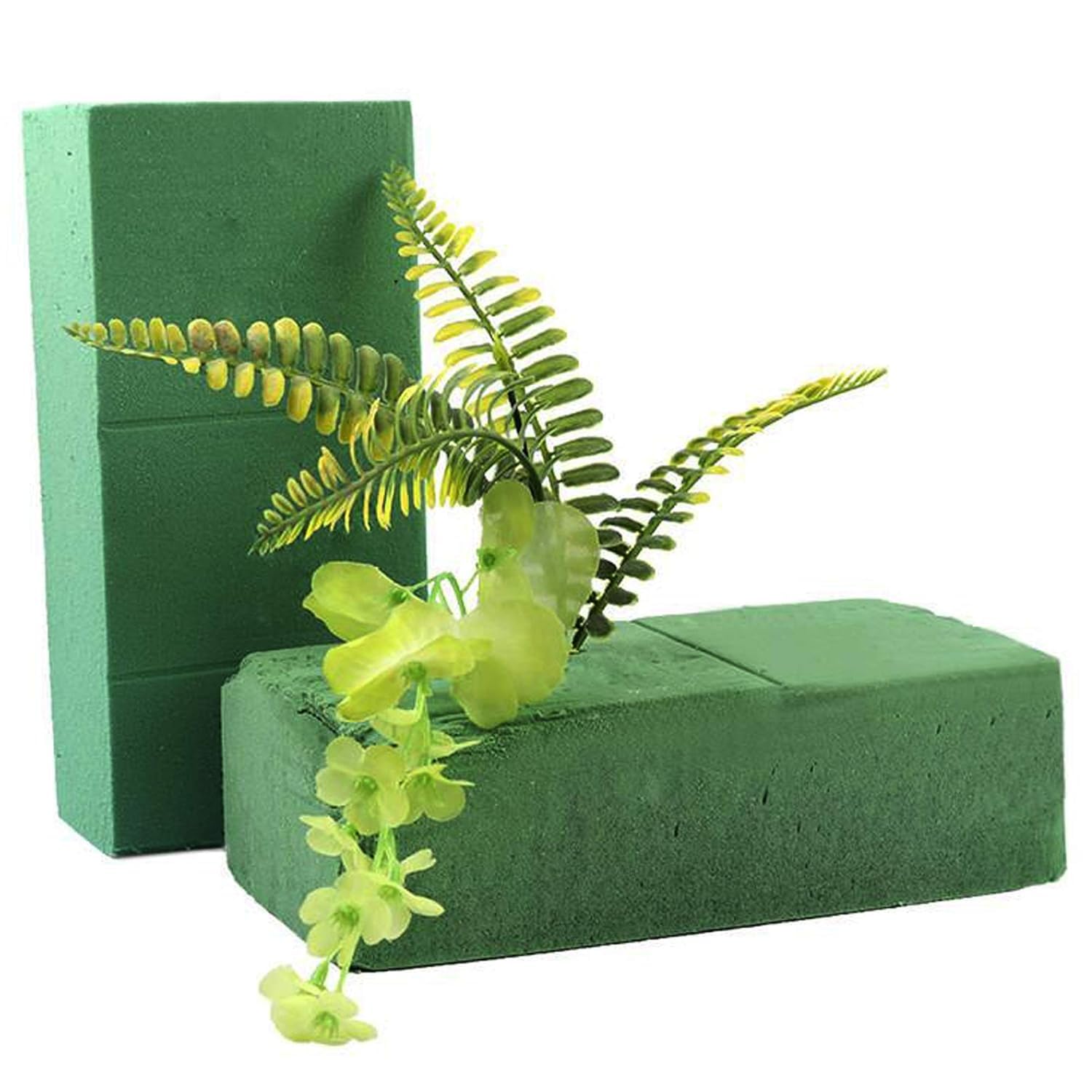 TIED RIBBONS Set of 10 Floral Flower Foam Brick for Flower Basket, Wedding Bouquet Artificial Flower Arrangement Decorations (10 cm x 8 cm x 22 cm) 1