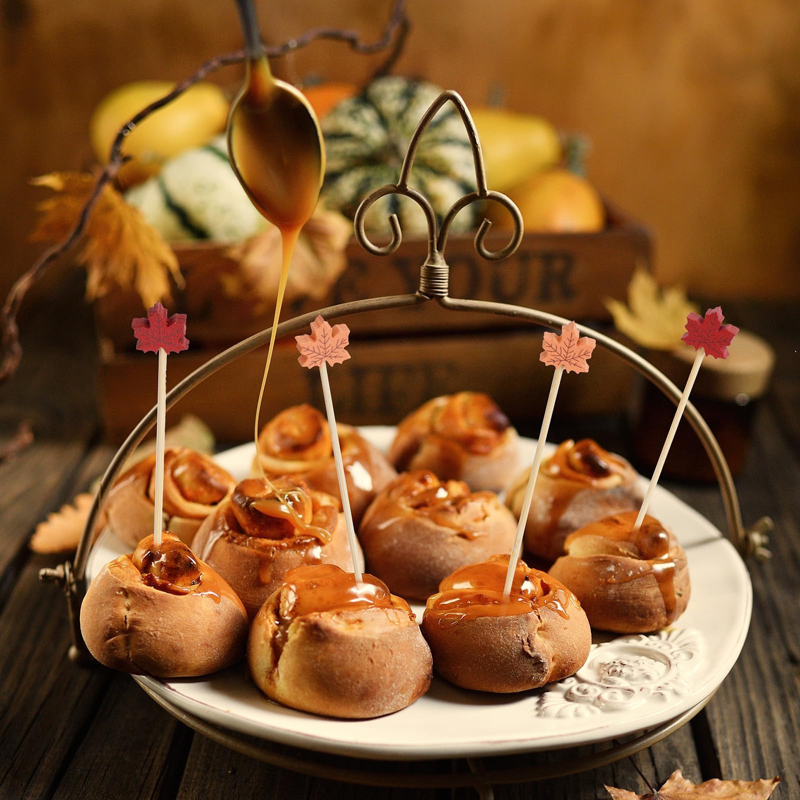 200 Stuzzicadenti Da Cocktail A Forma Di Cactus, 11,9 Cm, In Legno, Decorazioni Per Torte, Cupcake, Antipasti E Bevande, Ideali Per Feste A Tema - 2