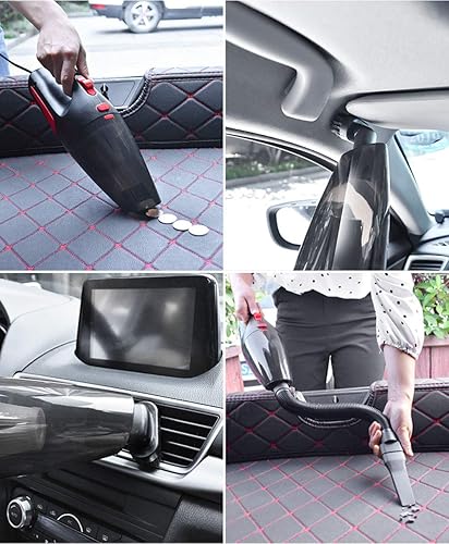 Miniatura 6 de Aspiradora manual, aspiradora de alta potencia de 120 W, para limpieza rápida de automóviles, aspiradora de mano portátil para automóvil, solo para