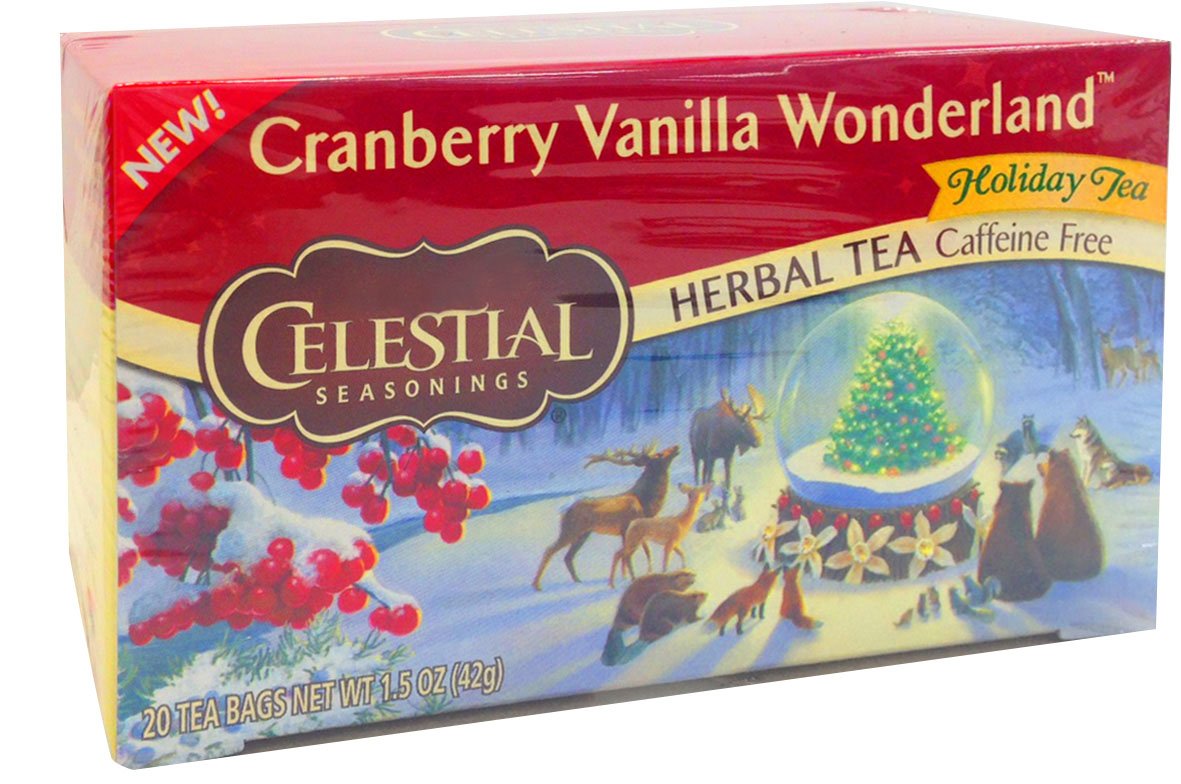 Celestial Seasonings Tea, Cranberry Vanilla Wonderland, 20
