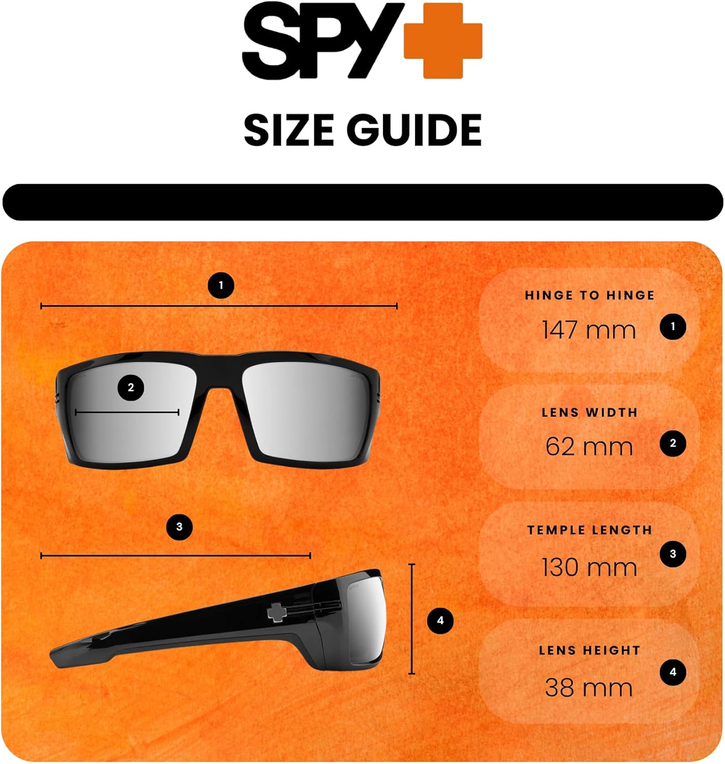 Spy Rebar Rectangular Sunglasses for Men +BUNDLE with ACCESSORY EYEWEAR KIT - Image 4