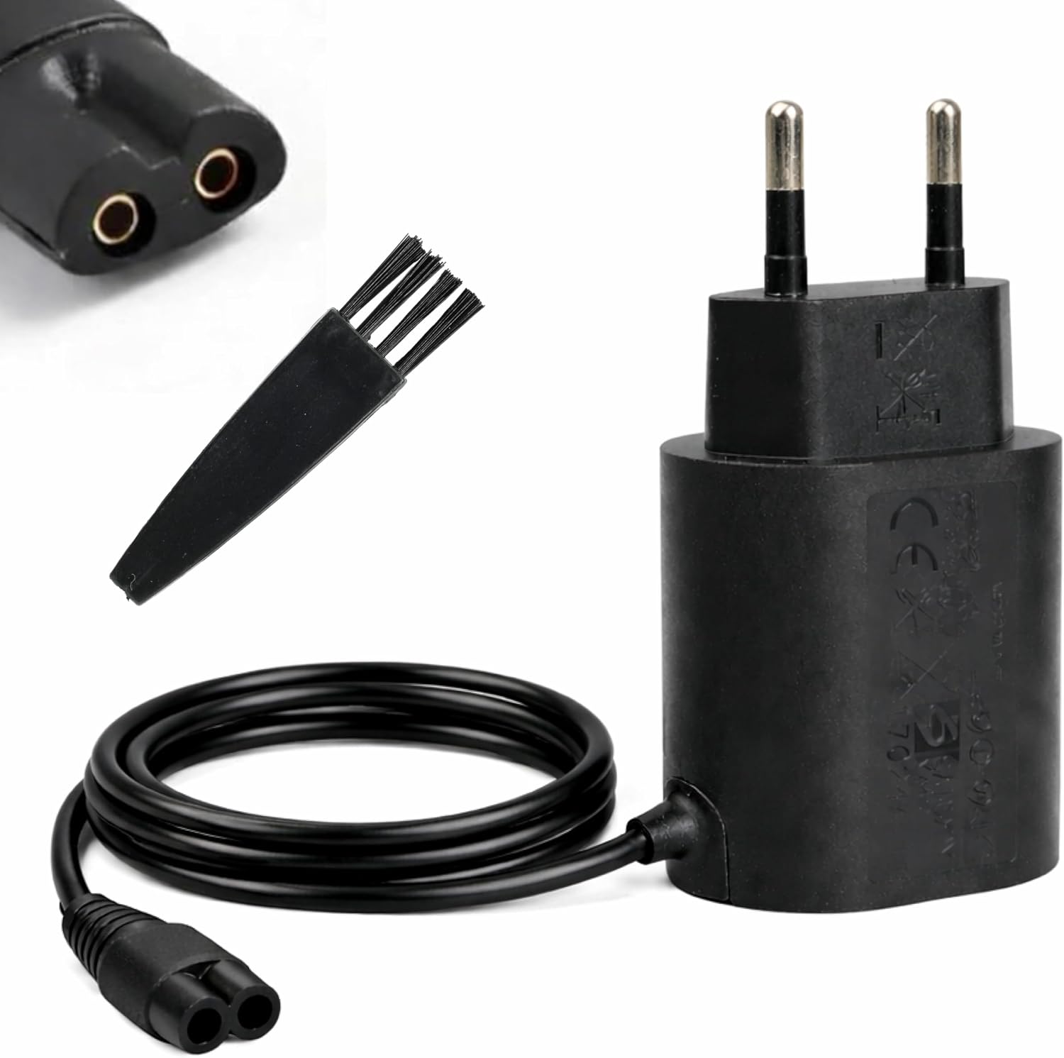 12V Charger for Braun Shaver Series 9 8 7 6 5 3 1 and Epilator Replacement Adapter for Men's Shaver and Women's Shaver Charging Cable for Braun Series 5 Charging Station Charger for Trimmer